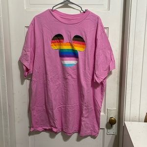 Disney pride mickey pajama over sized t shirt sz 3x fits like 2x